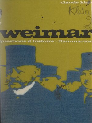 cover image of Weimar